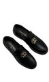 Лоферы Chanel женский кожа черный 104437-2