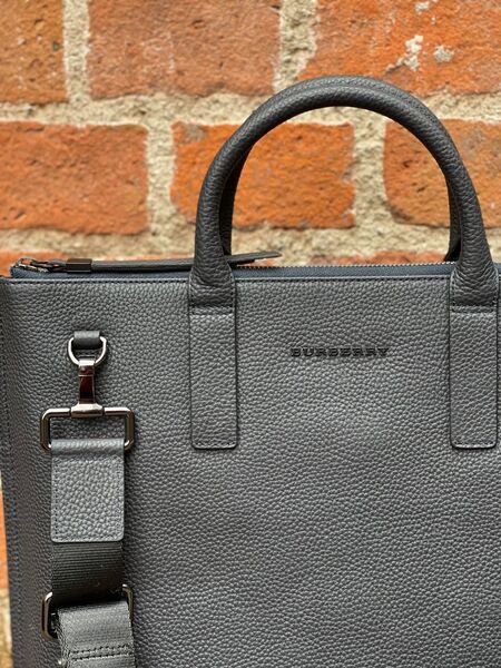 Мужской портфель Burberry мужской кожа черный 52111-5
