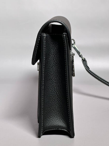 Мужской клатч Hermès мужской кожа черный 150132-5