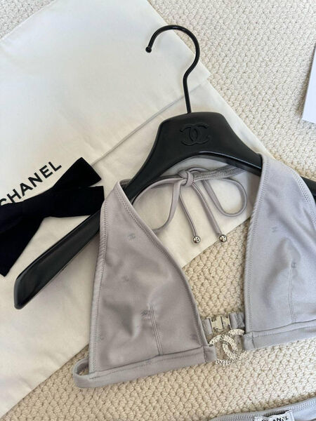 Купальник Chanel женский графитовый 156607