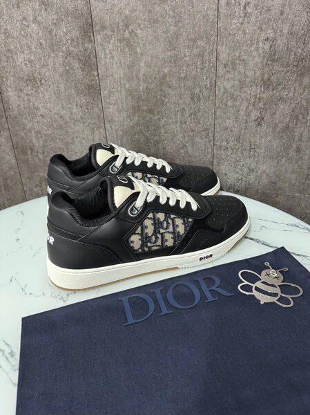 Мужские кроссовки Christian Dior мужской кожа черный 190052-4