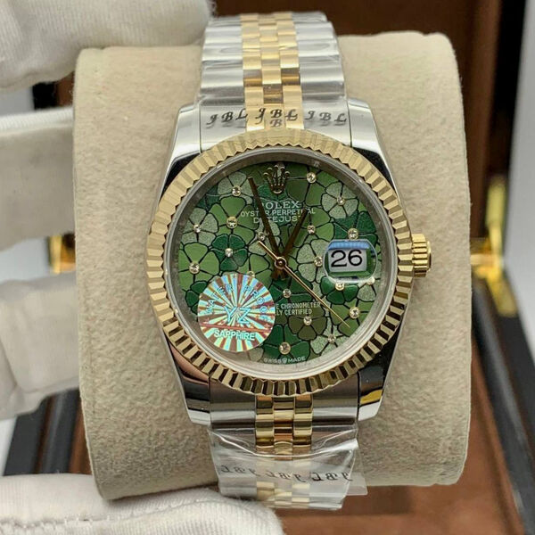 Часы Rolex Datejust болотный 155572-2