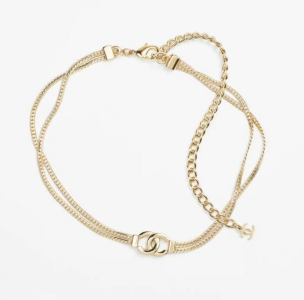 Чокер Chanel золотистый 176142