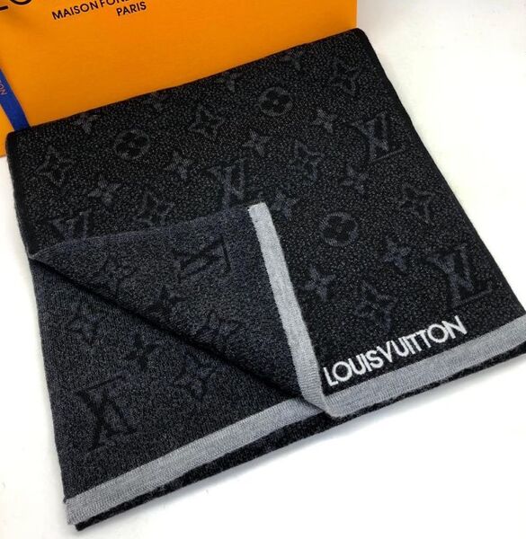 Мужской шарф Louis Vuitton мужской черный 54250