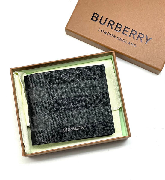 Мужской картхолдер Burberry мужской кожа черный 108391-2
