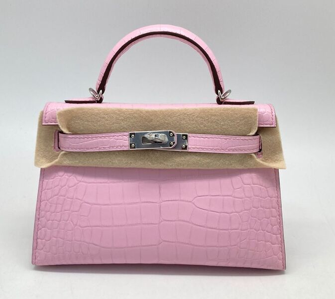 Сумка Hermès20 Mini женский кожа розовый 109847