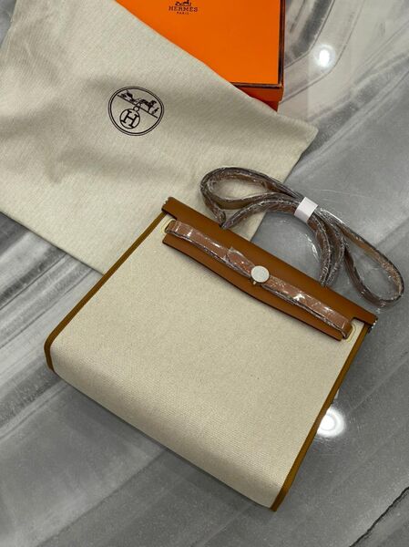 Сумка Hermèsherbag Zip женский кожа бордовый 75490-2