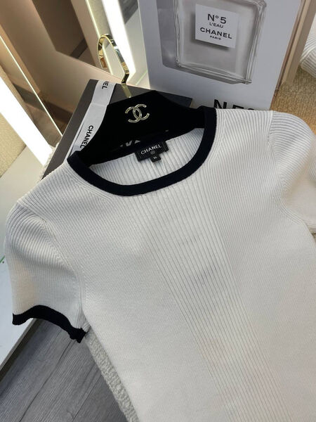 Футболка Chanel женский белый 183516-3