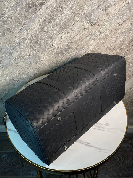 Дорожная сумка Bottega Veneta мужской кожа черный 19107-10