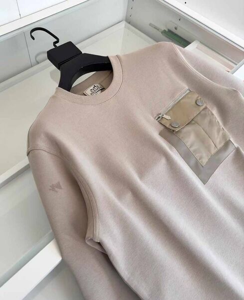 Мужской свитшот Hermès мужской бежевый 161252-8