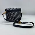 Сумка Christian Dior Bobby средняя женский жаккард dior oblique синий 74416-2
