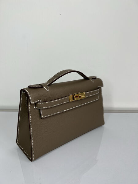 Сумка Hermèskelly 20 Pochette женский кожа 138061-2