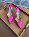 Босоножки Jimmy Choo женский сатин розовый 12368-5