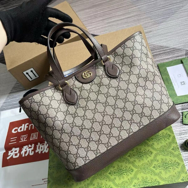Сумка Gucci женский канва бежевый 142012-3