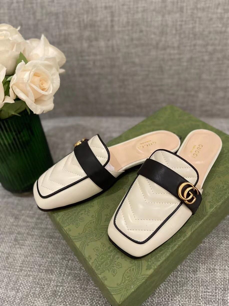 Мюли Gucci женский кожа бежевый 54774-2