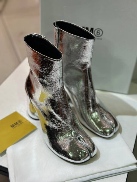 Ботильоны Maison Margiela женский кожа графитовый 125887-4