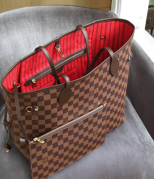 Сумка Louis Vuitton Neverfull Mm женский канва 76798-2
