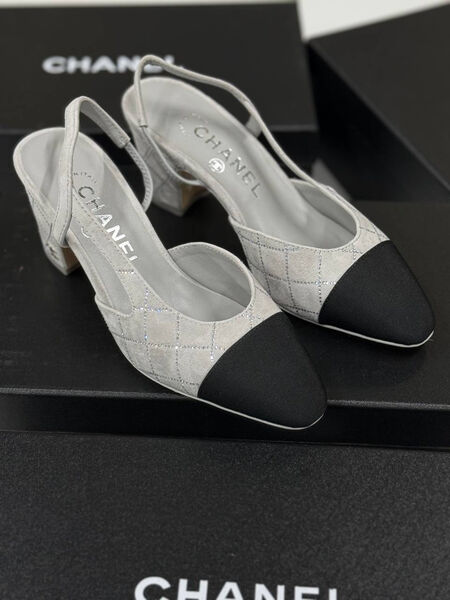 Туфли Chanel женский замша графитовый 182812-2