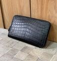 Клатч Hermès(Крокодил) мужской кожа черный 26107-3