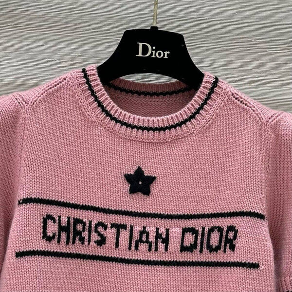 Кофта Christian Dior женский вязаная ткань розовый 172407-2