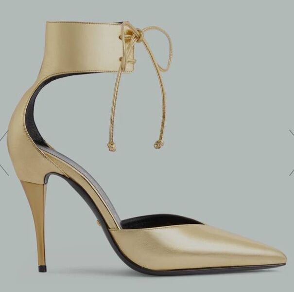 Туфли Gucci женский кожа бронзовый 112992-4
