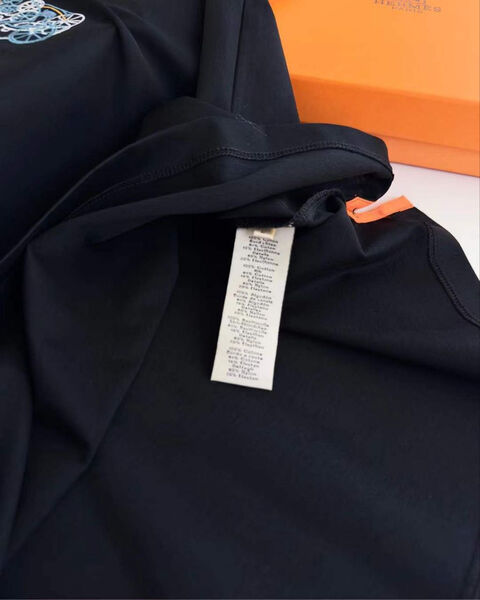 Мужская футболка Hermès мужской черный 190076-5