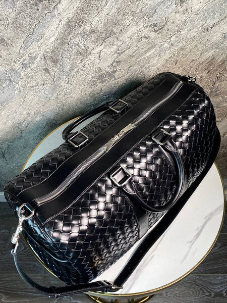 Дорожная сумка Bottega Veneta мужской кожа черный 169294-3