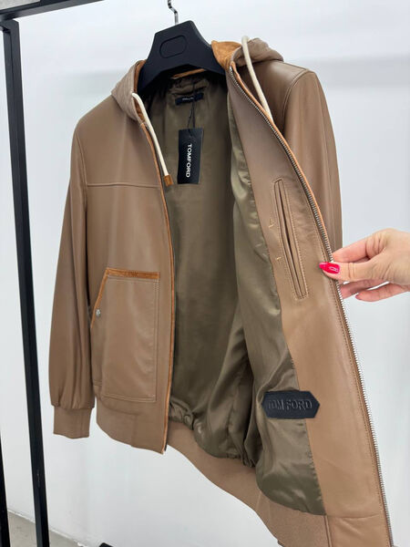 Мужская куртка Tom Ford мужской кожа 195450-3