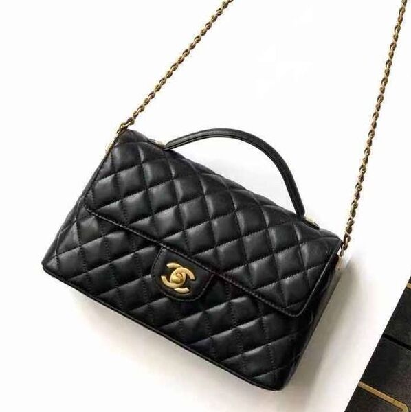Сумка Chanel женский кожа черный 182044