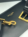 Сумка Saint Laurent Le 37 женский кожа черный 142723-3