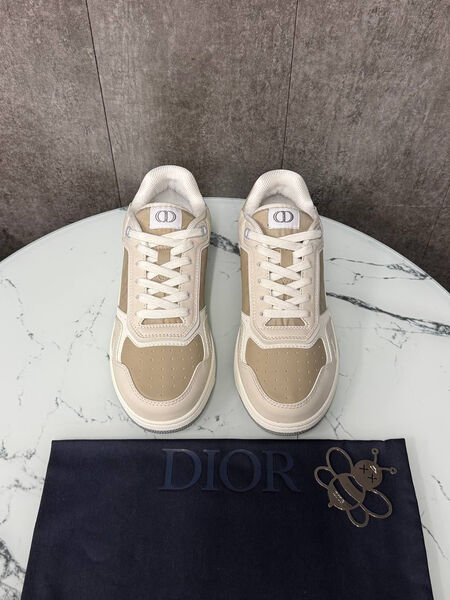 Мужские кроссовки Christian Dior мужской кожа бежевый 190031-2