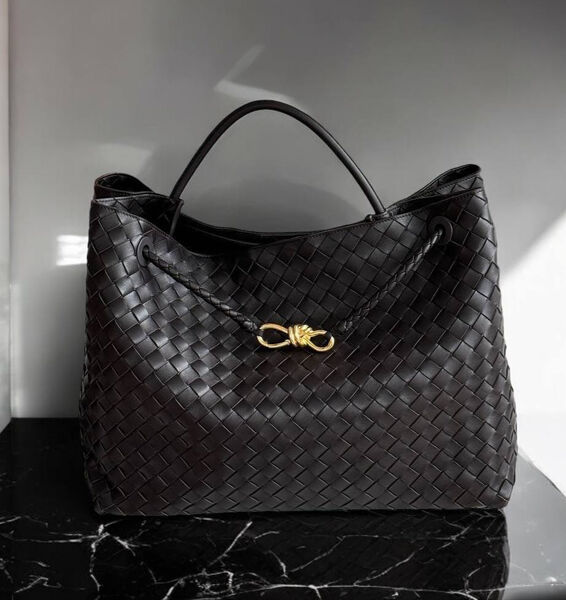 Сумка Bottega Veneta Medium Andiamo женский кожа синий 142013-2