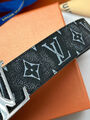 Мужской ремень Louis Vuitton мужской кожа черный 107684-3