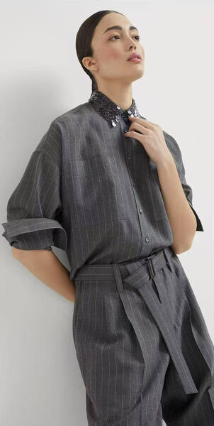 Костюм Brunello Cucinelli женский графитовый 194982-3