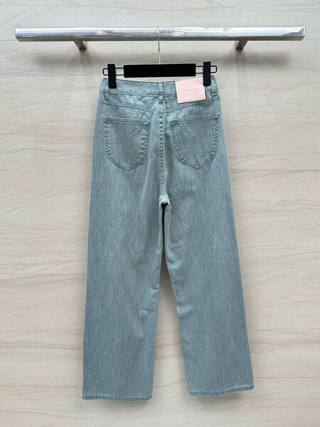 Джинсы Loewe женский джинса бирюзовый 173779-7