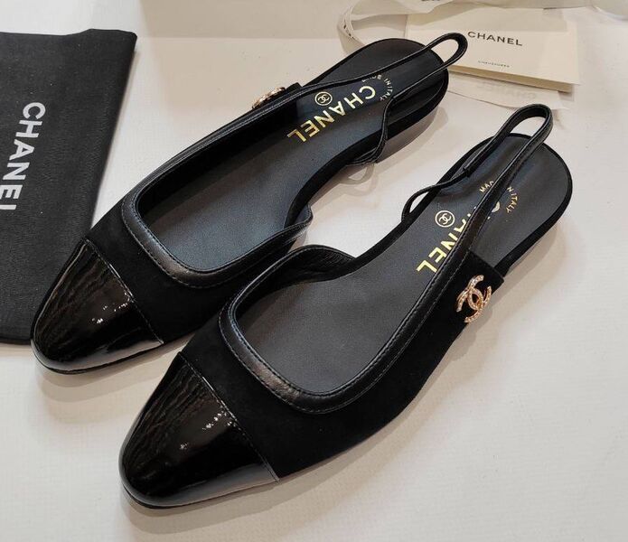 Туфли Chanel женский кожа черный 170064