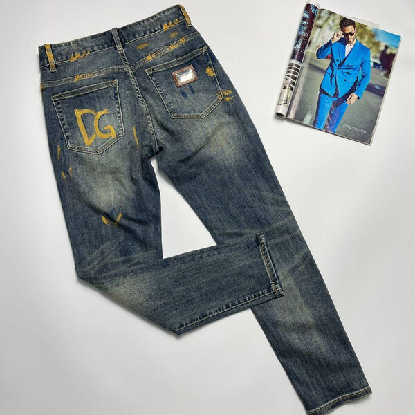 Мужские джинсы Dolce & Gabbana мужской джинса синий 153173-2