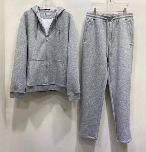 Мужской костюм Brunello Cucinelli мужской графитовый 182536