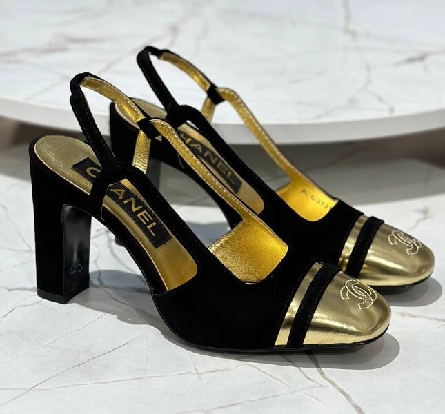 Туфли Chanel женский замша черный 138830