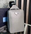 Мужская сумка слинг Prada мужской кожа графитовый 155495-1
