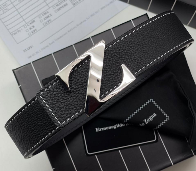 Женский ремень Zegna женский кожа черный 21943