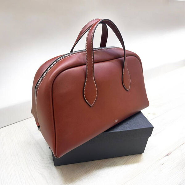 Сумка Celine женский кожа бордовый 162536-3