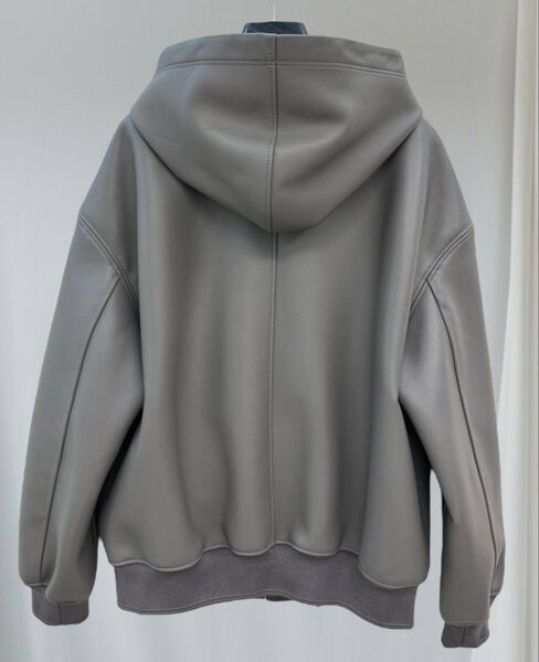Куртка Miu Miu женский кожа графитовый 195048-2