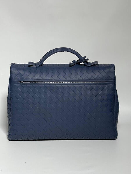Мужской портфель Bottega Veneta мужской кожа синий 132087-4