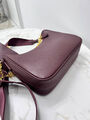 Сумка Prada женский кожа бордовый 200257-3