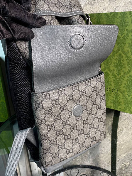 Мужской рюкзак Gucci мужской кожа черный 108554-11