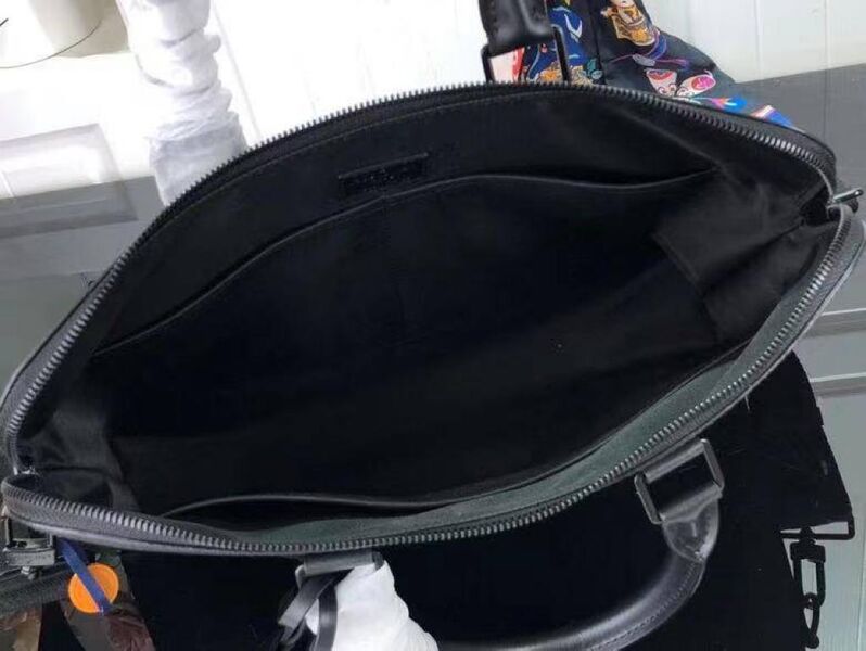 Мужской портфель Louis Vuitton мужской кожа черный 52092-8