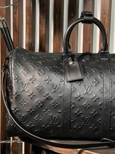 Дорожная сумка Louis Vuitton мужской кожа черный 19229-3