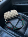 Мужская сумка мессенджер Gucci мужской текстиль бежевый 42771-4