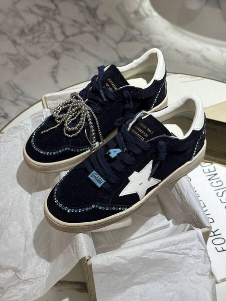 Кеды Golden Goose женский замша черный 194236-2